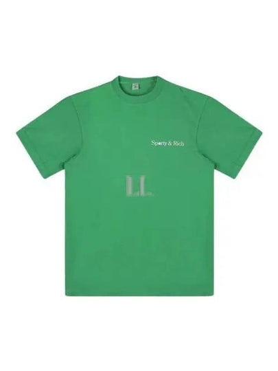 Racquet Club Cotton Short Sleeve T-Shirt Green - SPORTY & RICH - BALAAN 2