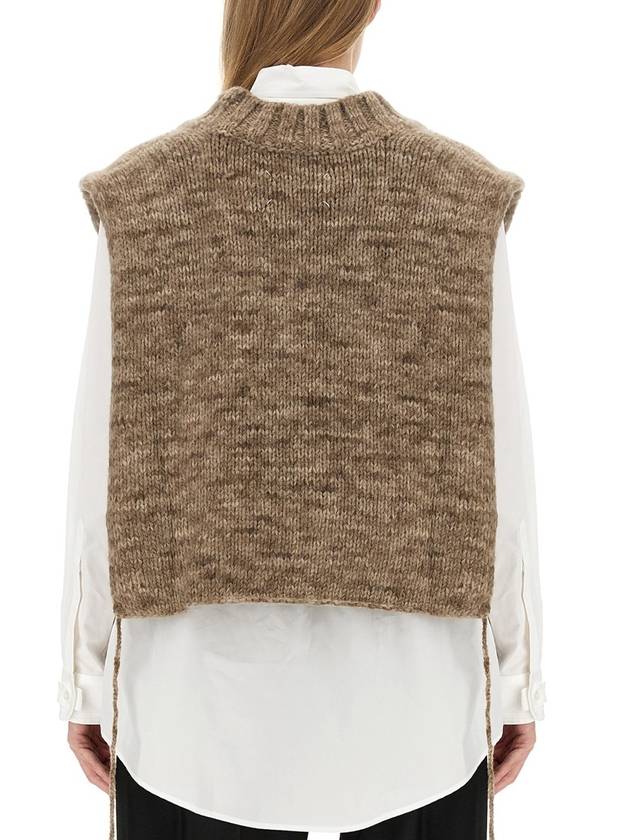 Botanical Dye Knit Vest Anthracite - MAISON MARGIELA - BALAAN 5