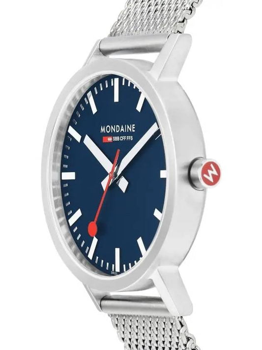 A660 30360 40SBJ Classic Ocean Blue Cork Recycled Men s Metal Watch - MONDAINE - BALAAN 2