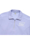 Country Club Half Zip Up Sweatshirt Light Purple - SPORTY & RICH - BALAAN 4