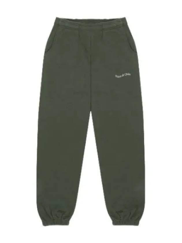 Wordmark Sweatpants Olive - MUSEUM OF PEACE & QUIET - BALAAN 1