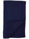 Cable Knit Muffler Navy - POLO RALPH LAUREN - BALAAN 3