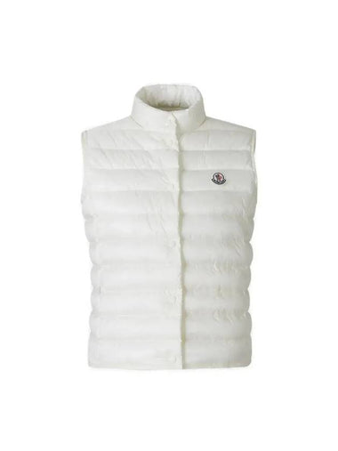 Liane Logo Patch Down Vest White - MONCLER - BALAAN 1