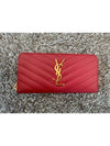 YSL matelass gold zipper long wallet - SAINT LAURENT - BALAAN 1