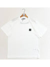 logo patch short sleeve tshirt black 801524113 - STONE ISLAND - BALAAN 8