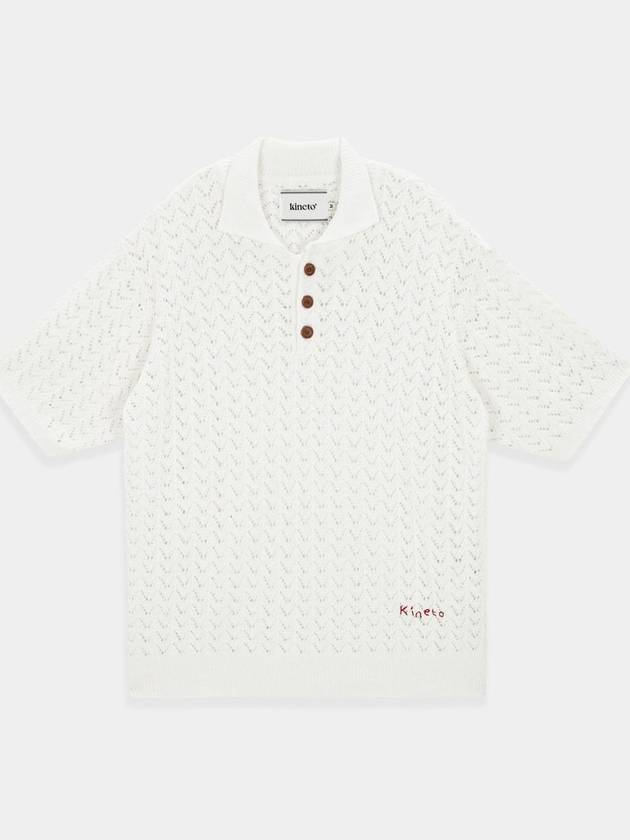 Crochet Punching Polo KnitCream - KINETO - BALAAN 3