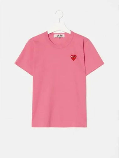 Unisex Red Heart Waffen T shirt Pink Domestic Product GM0024080273678 - COMME DES GARCONS PLAY - BALAAN 1