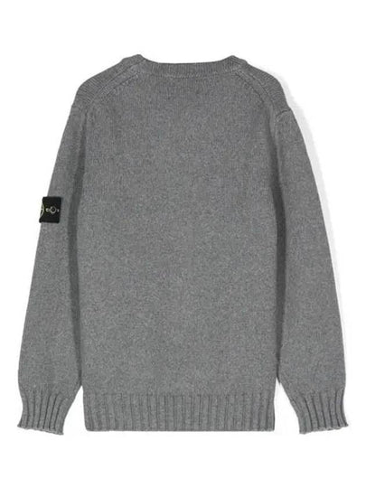 Kids 8 10 Wappen Cotton Sweater Dark Gray - STONE ISLAND - BALAAN 2