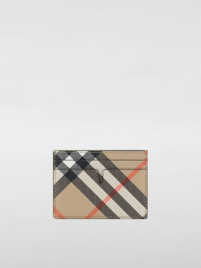 Check Card Case Wallet Beige - BURBERRY - BALAAN 2