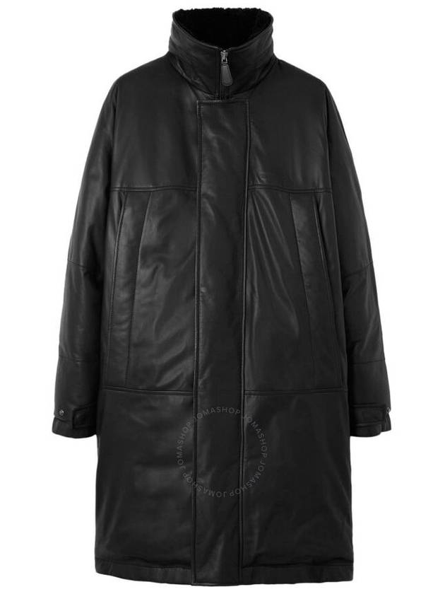 Burberry Down Filled Leather Oversized Parka Size X Large - BURBERRY - BALAAN 1