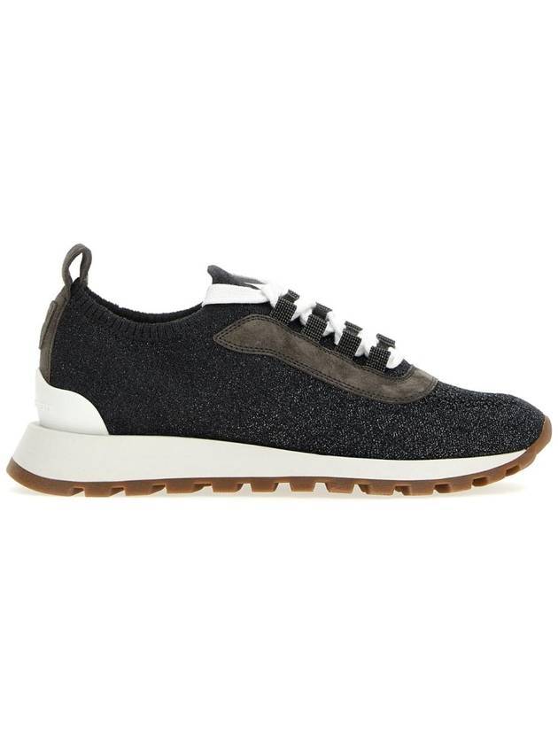 Monile Knit Low Top Sneakers Black - BRUNELLO CUCINELLI - BALAAN.