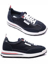 Heavy Athletic Mesh Tech Runner Low Top Sneakers Navy - THOM BROWNE - BALAAN 3