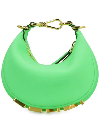 Nano Fendigraphy Hobo Tote Bag Neon Green - FENDI - BALAAN 2