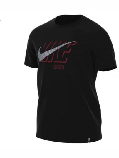 Men's Liverpool Swoosh Short Sleeve T-Shirt Black - NIKE - BALAAN 2