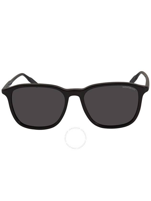 Montblanc Grey Square Men's Sunglasses MB0082S 001 53 - MONTBLANC - BALAAN 1