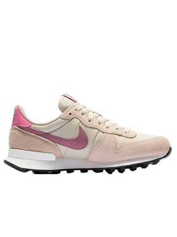 Internationalist Low Top Sneakers Fossil Stone Flamingo Pink - NIKE - BALAAN 1