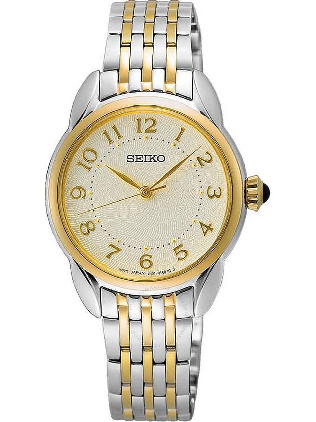 Seiko Quartz Champagne Dial Ladies Watch SUR562P1 - SEIKO - BALAAN 1