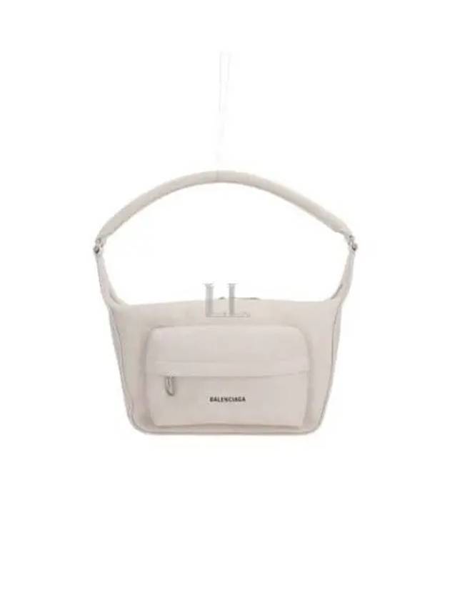 Raver Logo Handle Medium Shoulder Bag White - BALENCIAGA - BALAAN 2