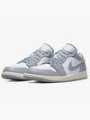 GS Air Jordan 1 Low Top Sneakers Vintage Grey - NIKE - BALAAN 2