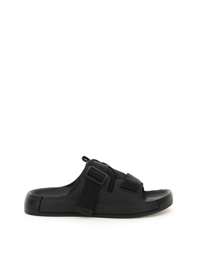 Shadow Strap Slippers Black - STONE ISLAND - BALAAN 1