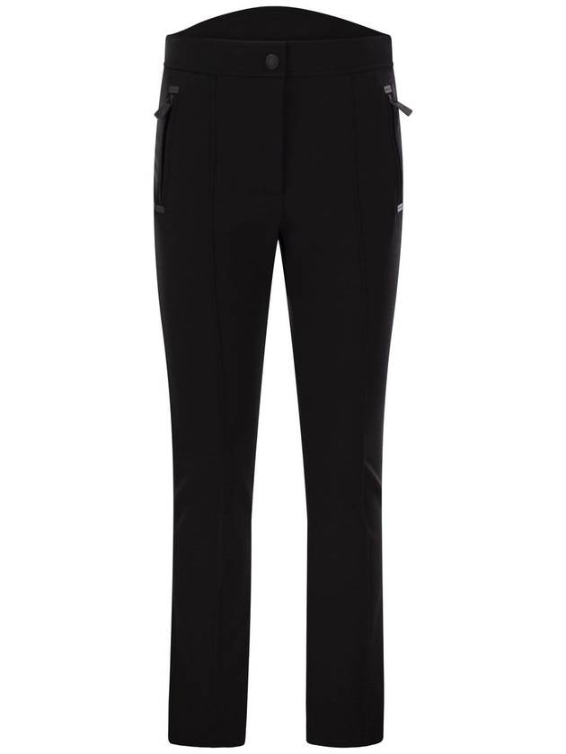 Twill Skinny Pants Black - MONCLER - BALAAN 2