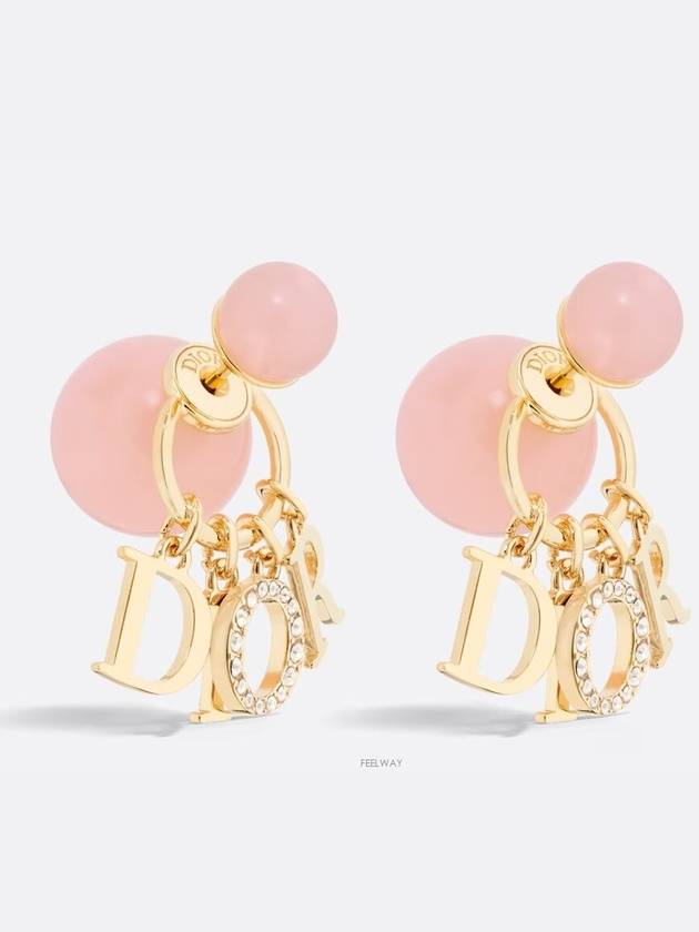 Dior Tribales Earrings Gold Finish Metal Orange - DIOR - BALAAN 1