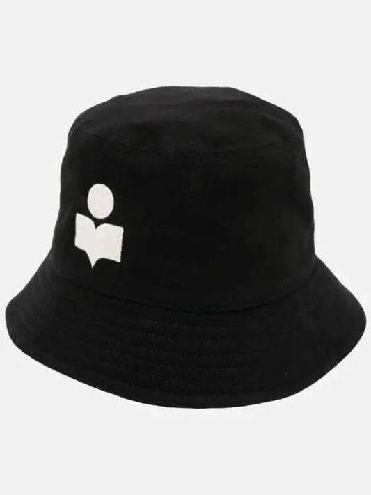 Hailey Embroid Logo Bucket Hat Black - ISABEL MARANT - BALAAN 2