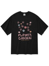 Flower Garden Short Sleeve T Shirt Black - RADINEO - BALAAN 1