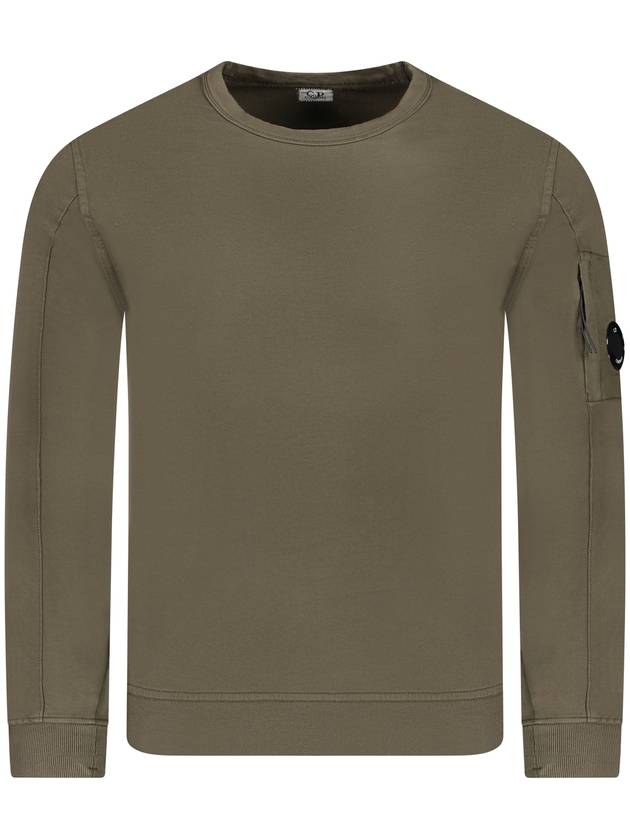 Light Fleece Sweatshirt Green - CP COMPANY - BALAAN 1