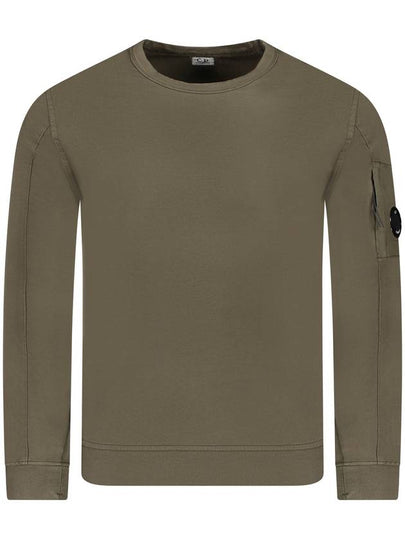 Light Fleece Sweatshirt Green - CP COMPANY - BALAAN 2