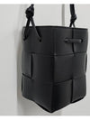 Intrecciato Cassette Small Bucket Bag Black - BOTTEGA VENETA - BALAAN 6