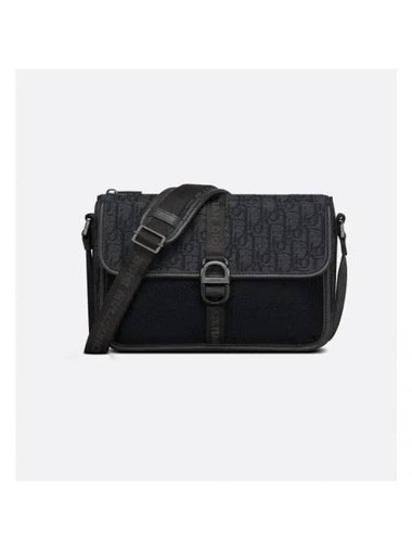 Oblique Jacquard 8 Messenger Bag Black - DIOR - BALAAN 1