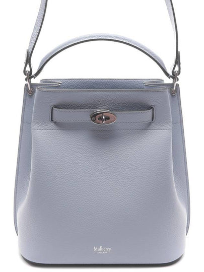 Islington Small Classic Grain Bucket Bag Poplin Blue - MULBERRY - BALAAN 2