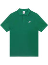 Club Loose Fit Pique Polo Shirt Green - NIKE - BALAAN 1