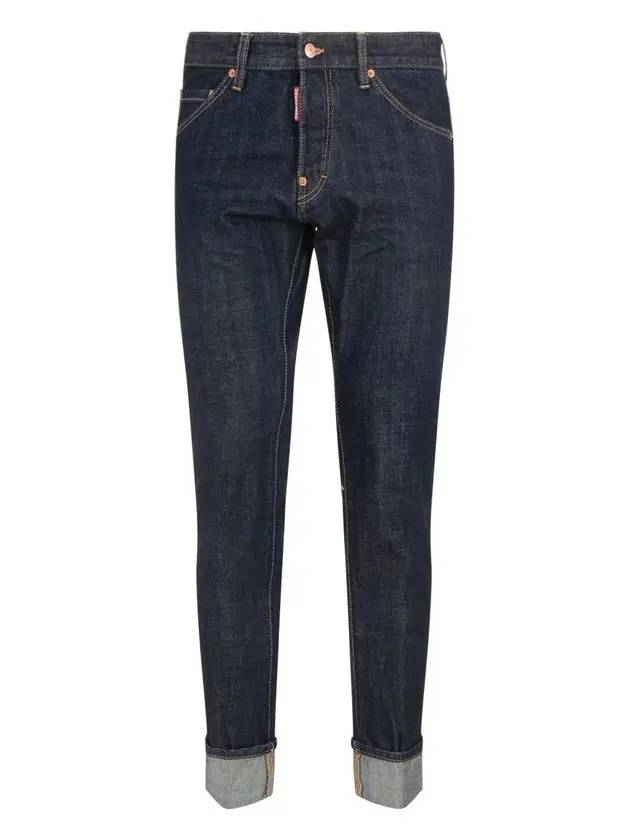 Men's Crop Cool Guy Jeans Navy - DSQUARED2 - BALAAN 1