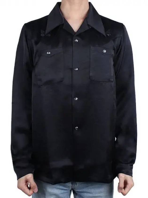 Men s Cowboy Satin Shirt Black OT200 270529 1119856 - NEEDLES - BALAAN 1