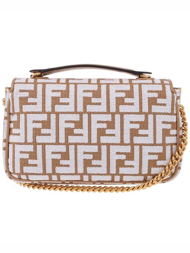 Baguette Chain Midi Shoulder Bag Brown - FENDI - BALAAN 3