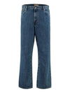 Men's Printed Logo Denim Jeans Blue - BURBERRY - BALAAN.