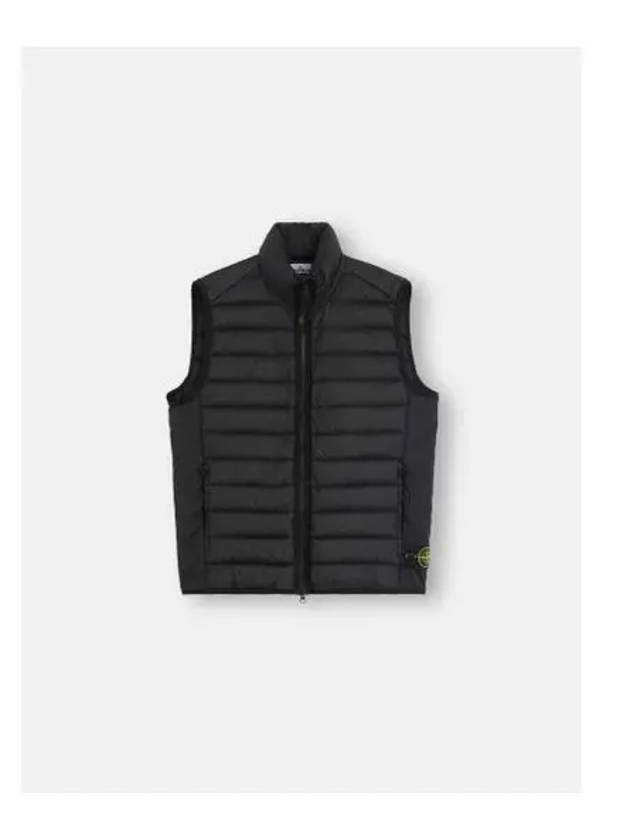 Loom Woven Chambers Recycled Nylon Down TC Vest Black - STONE ISLAND - BALAAN 2