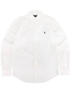 Classic fit garment dyed oxford shirt white PO MS7 - POLO RALPH LAUREN - BALAAN 1