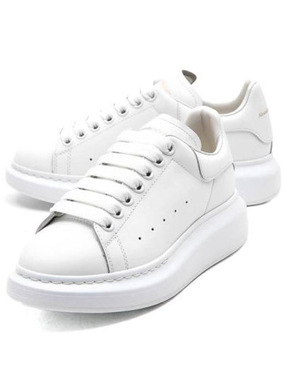 Oversized Leather Low Top Sneakers White - ALEXANDER MCQUEEN - BALAAN 2