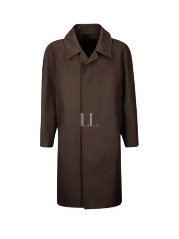 Button Car Coat Single Coat Brown - LEMAIRE - BALAAN 2