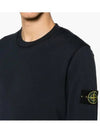 Wappen Patch Garment Dyed Sweatshirt Navy - STONE ISLAND - BALAAN 6