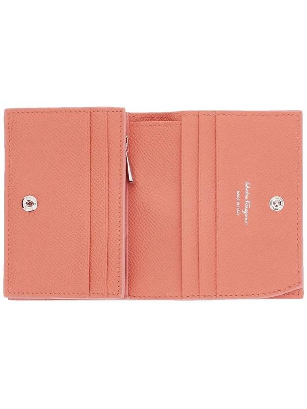 Vara Bow Gloss Flap Half Wallet Coral - SALVATORE FERRAGAMO - BALAAN 5