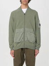 Cotton Mixed Bomber Cardigan Green - CP COMPANY - BALAAN 2