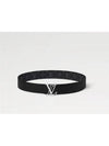 LV Line 40MM Reversible Monogram Eclipse Leather Belt Black - LOUIS VUITTON - BALAAN 6