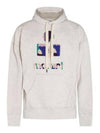 Mansell Logo Hoodie Top Ecru - ISABEL MARANT - BALAAN 1