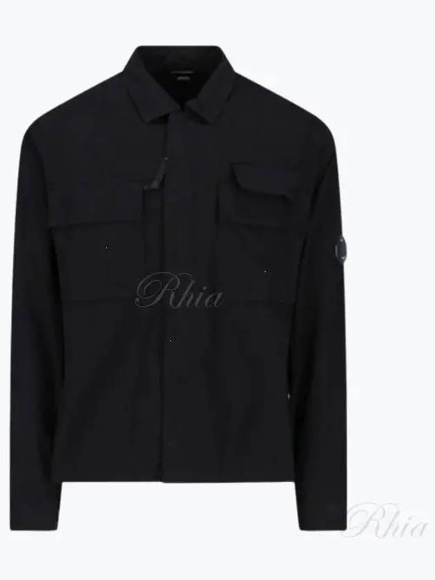 Gabardine Long Sleeve Shirt Black - CP COMPANY - BALAAN 2