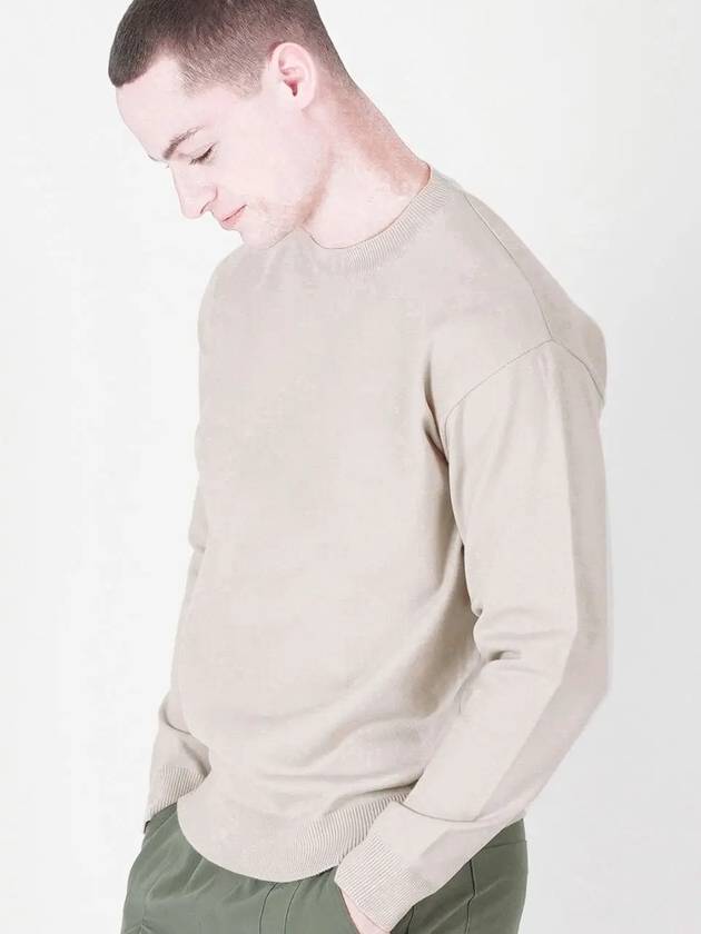 Heavy Basic Round Knit Beige - CHANCE'S NOI - BALAAN 1