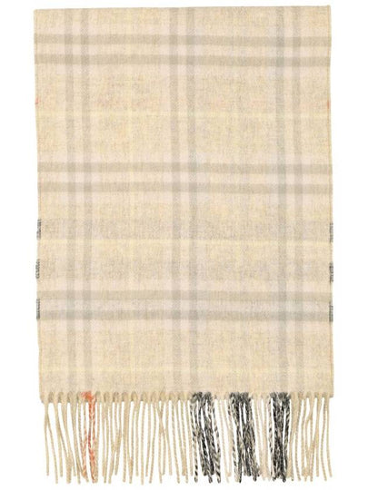 Check Reversible Cashmere Scarf Sand Beige - BURBERRY - BALAAN 2